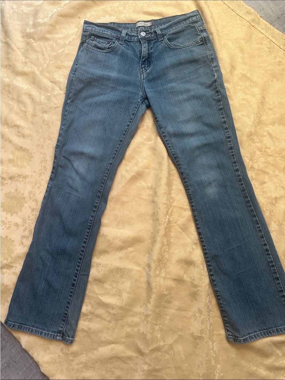Levi's Women's Blue Flared Wide-Leg Jeans